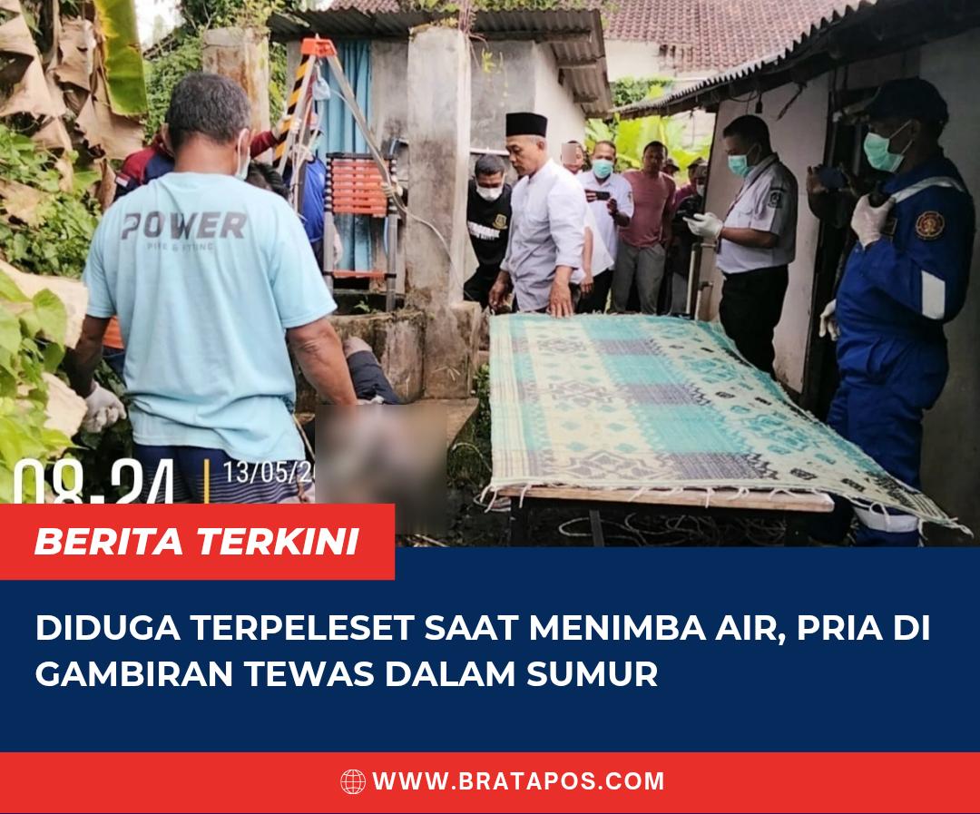 Diduga Terpeleset Saat Menimba Air, Pria di Gambiran Tewas dalam Sumur