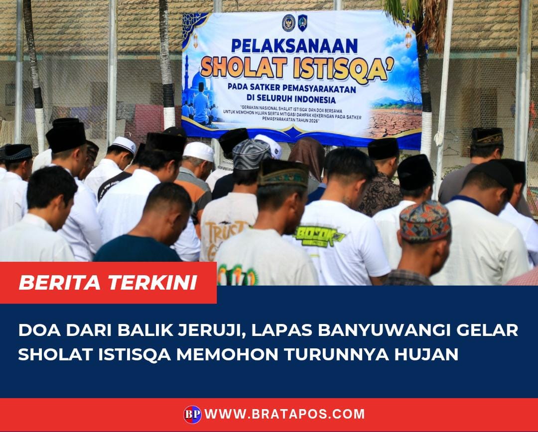Doa dari Balik Jeruji, Lapas Banyuwangi Gelar Sholat Istisqa Memohon Turunnya Hujan