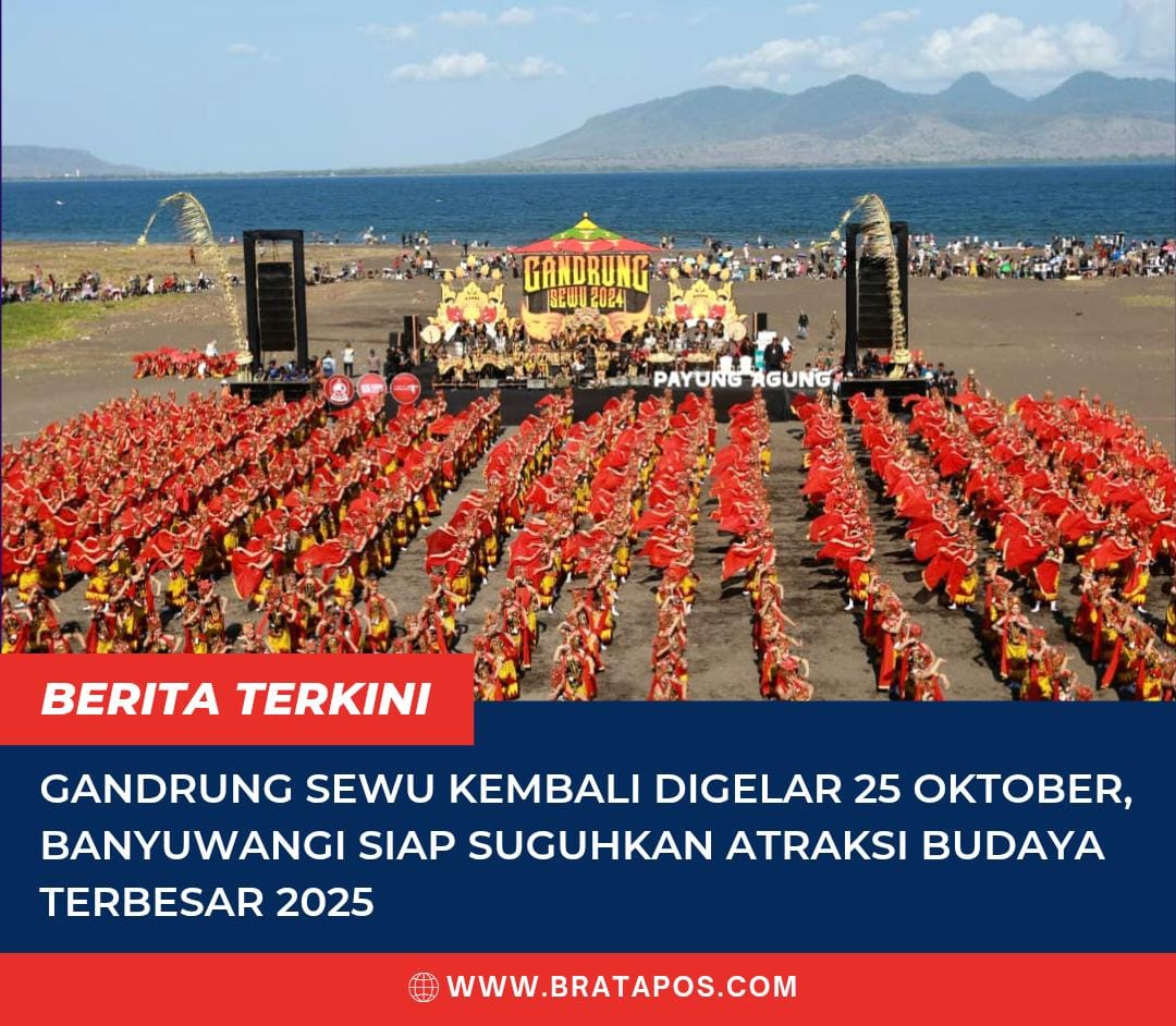 Gandrung Sewu Kembali Digelar 25 Oktober, Banyuwangi Siap Suguhkan Atraksi Budaya Terbesar 2025