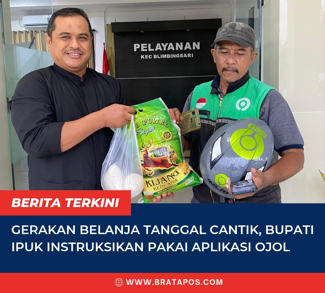 Gerakan Belanja Tanggal Cantik, Bupati Ipuk Instruksikan Pakai Aplikasi Ojol