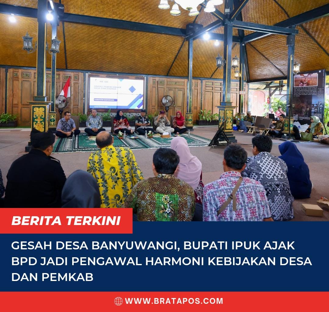 Gesah Desa Banyuwangi, Bupati Ipuk Ajak BPD Jadi Pengawal Harmoni Kebijakan Desa dan Pemkab