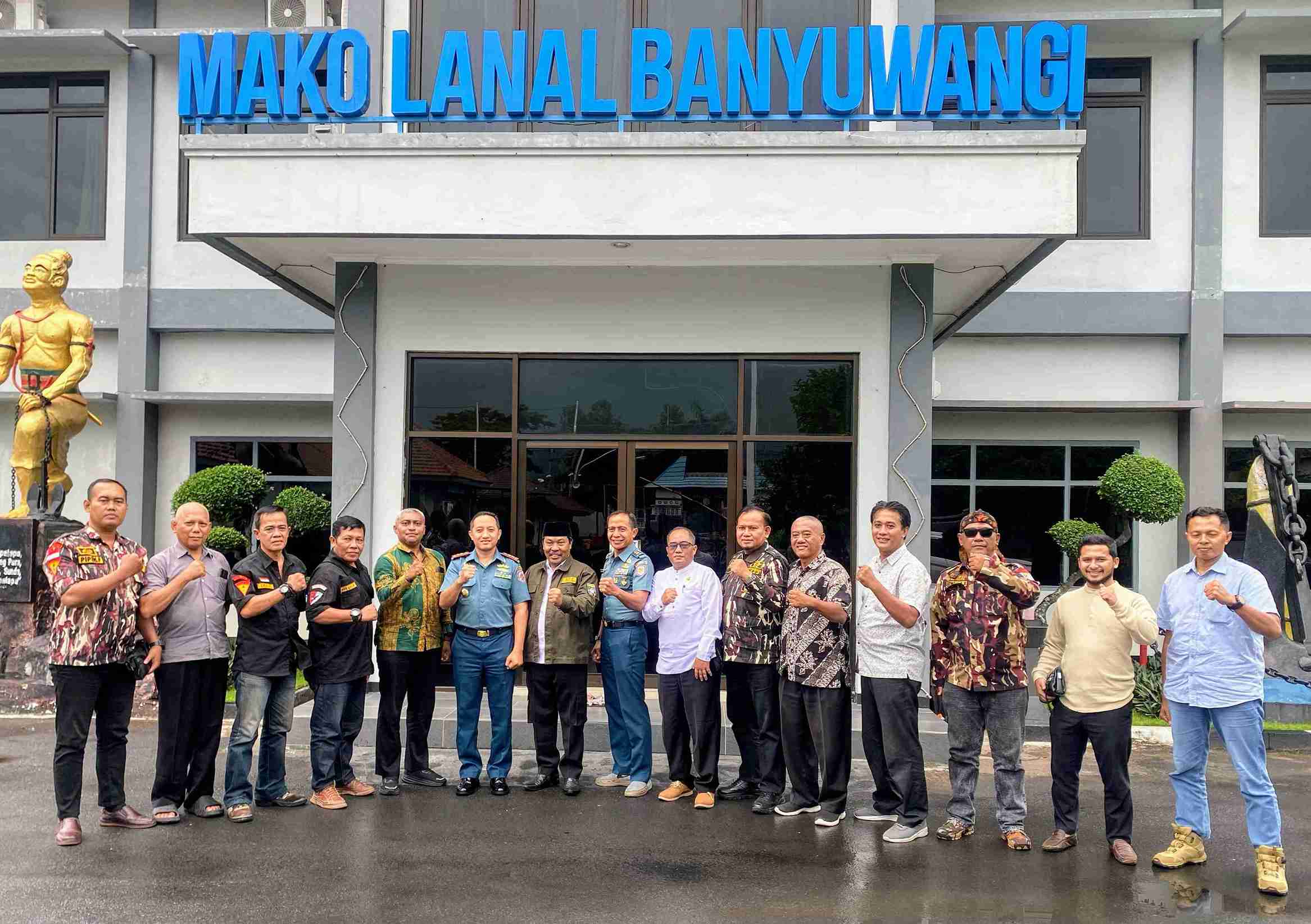 GM FKPPI Audiensi ke Danlanal Banyuwangi, Mantapkan Kolaborasi Jelang Hari Lahir Pancasila