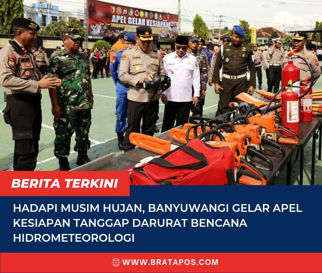 Hadapi Musim Hujan, Banyuwangi Gelar Apel Kesiapan Tanggap Darurat Bencana Hidrometeorologi