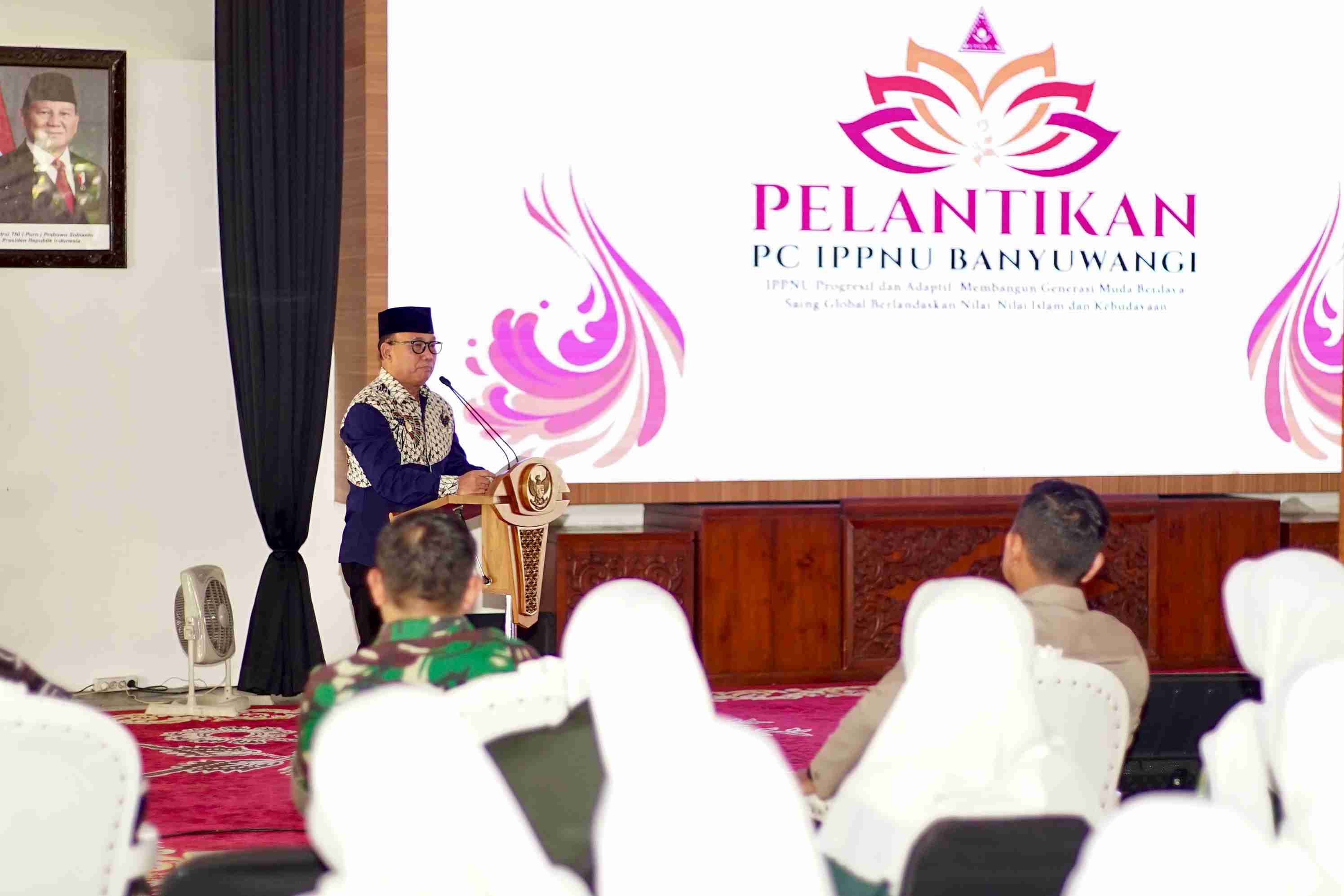 Hadiri Pelantikan Ikatan Pelajar Putri NU, Wabup Banyuwangi: Harus Kolaboratif