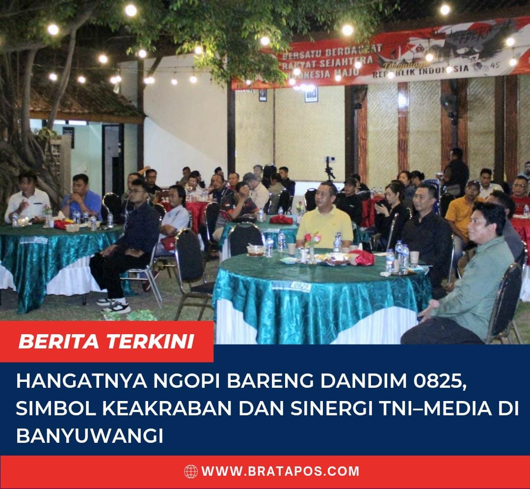 Hangatnya Ngopi Bareng Dandim 0825, Simbol Keakraban dan Sinergi TNI–Media di Banyuwangi