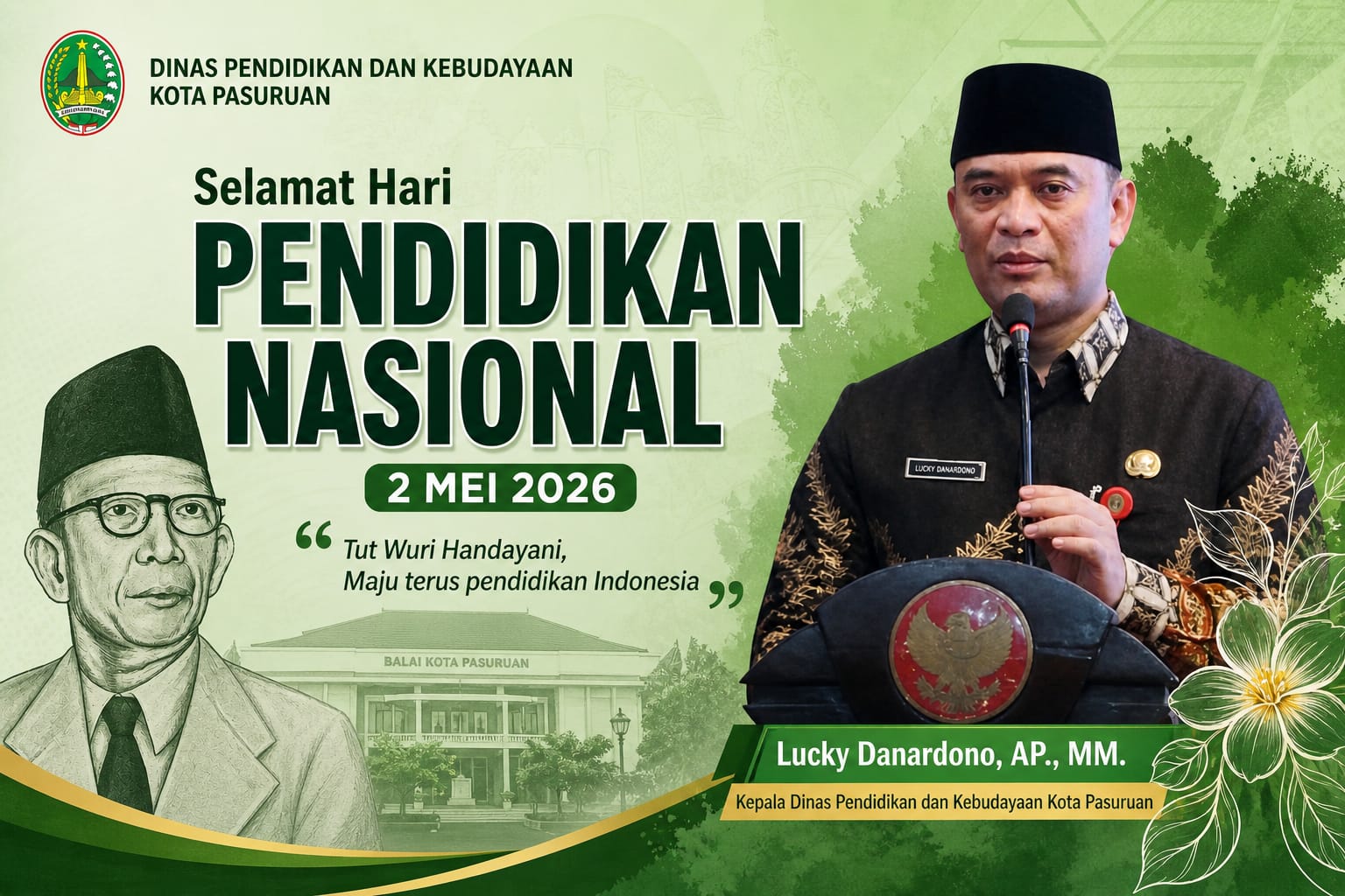 Hardiknas 2026, Dinas Pendidikan Kota Pasuruan Ajak Masyarakat Majukan Pendidikan