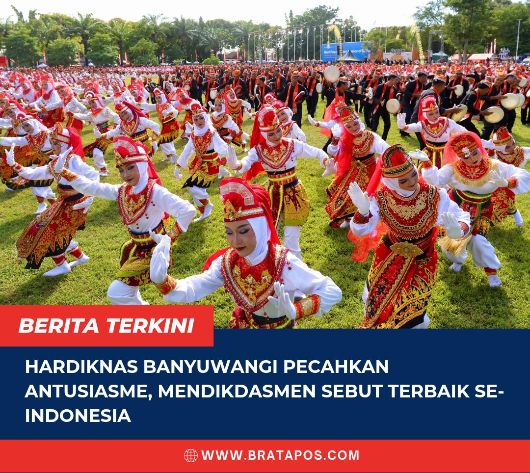 Hardiknas Banyuwangi Pecahkan Antusiasme, Mendikdasmen Sebut Terbaik se-Indonesia