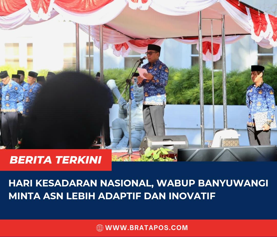 Hari Kesadaran Nasional, Wabup Banyuwangi Minta ASN Lebih Adaptif dan Inovatif