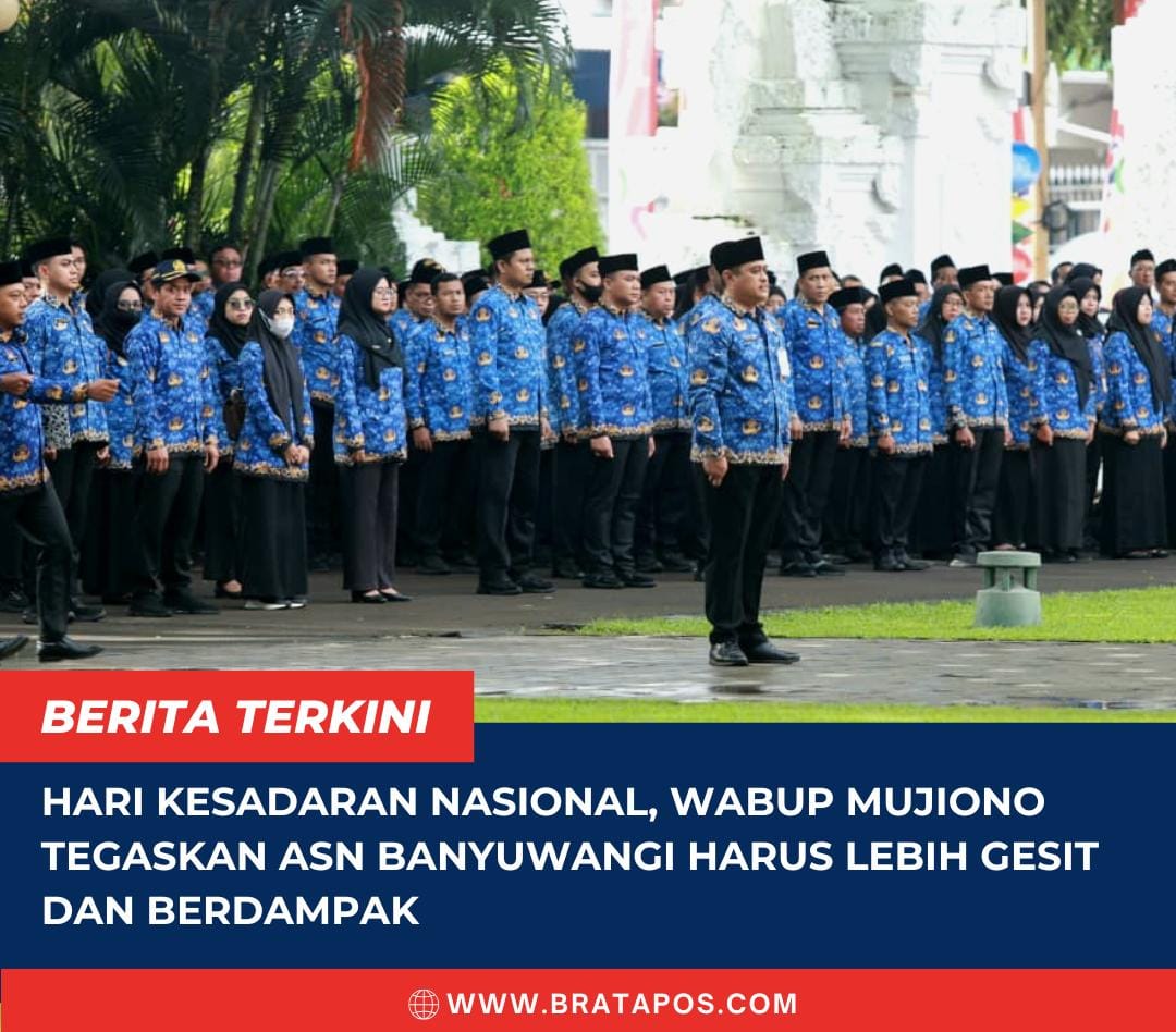 Hari Kesadaran Nasional, Wabup Mujiono Tegaskan ASN Banyuwangi Harus Lebih Gesit dan Berdampak