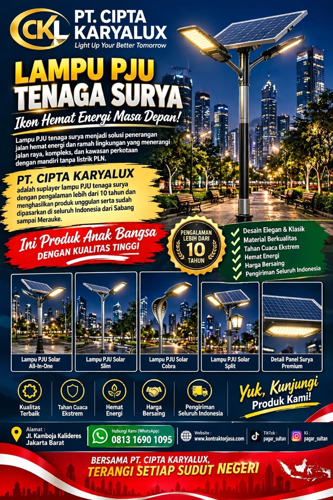 HEMAT 85%! Desa-Desa di Bogor Ramai Ganti ke Lampu PJU Tenaga Surya, Terang Tanpa Tagihan PLN