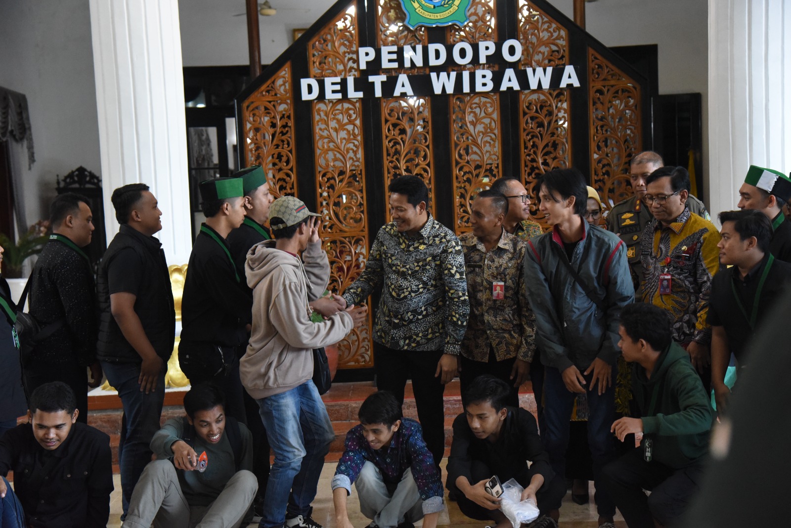 HMI Cabang Sidoarjo Peduli Pembangunan Sidoarjo, Bupati Sambut Dengan Baik