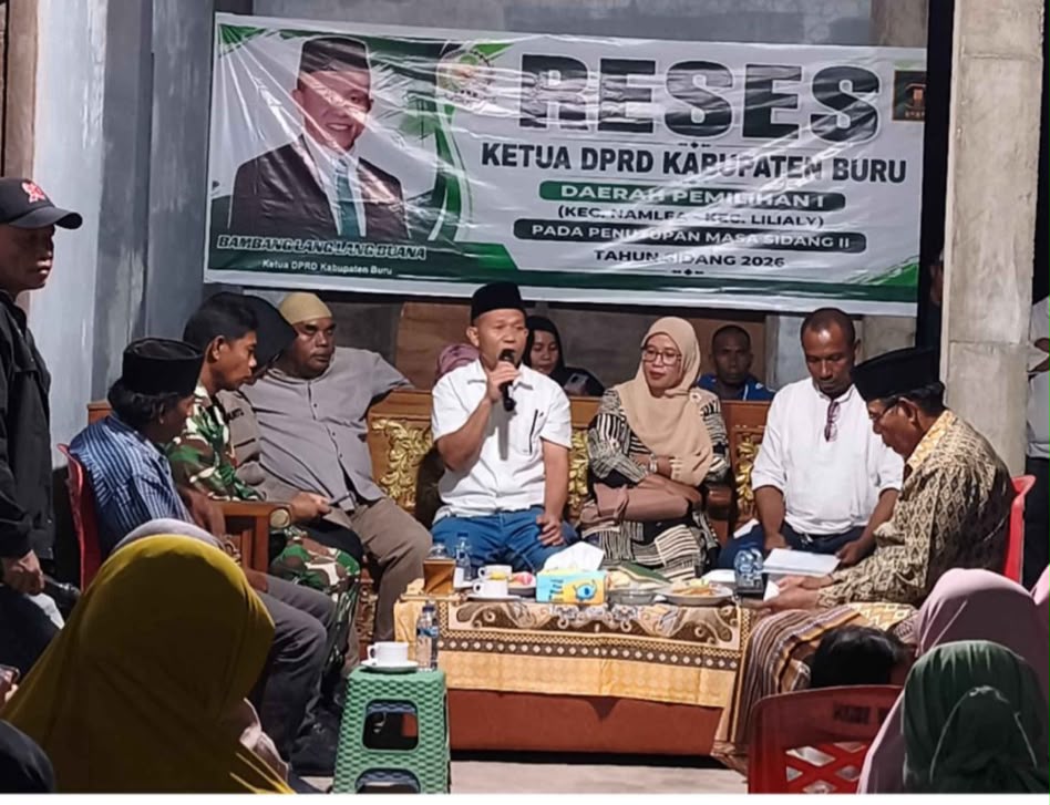 Ini Kata Ketua DPRD Buru Dalam  Reses Di Kota Namlea.