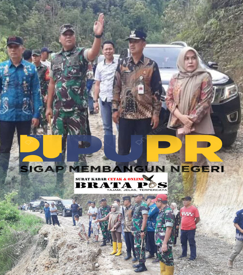 Kadis PUPR Kerinci Maya Dampingi Dandim 0417 Kerinci dalam Peninjauan dan Penanganan Longsor di Pungut Tengah