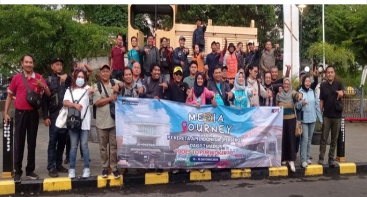 KAI Daop 7 Madiun Gelar “Media Journey” ke Purwokerto: Ajak Wartawan Kenali Lebih Dekat Sistem Kerja Perkeretaapian Nasional