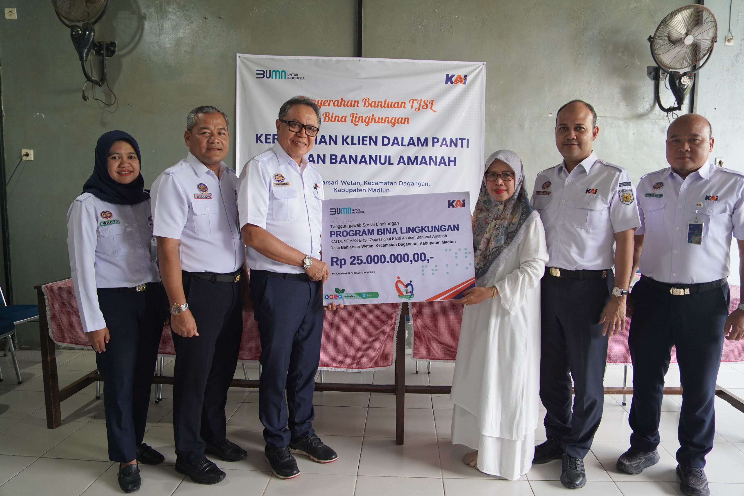 KAI Daop 7 Madiun Salurkan Rp841 Juta untuk Program TJSL, Dukung Pembangunan Sosial dan Lingkungan Berkelanjutan