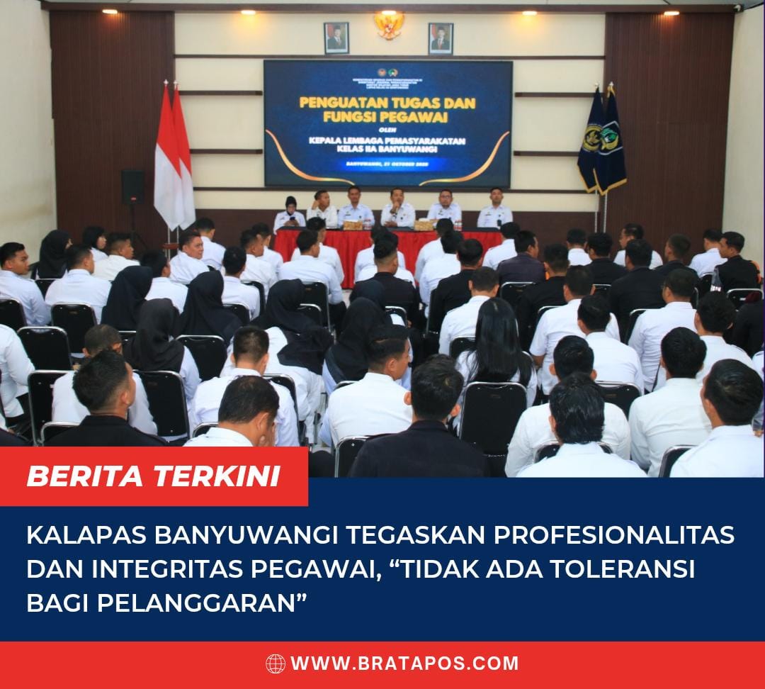 Kalapas Banyuwangi Tegaskan Profesionalitas dan Integritas Pegawai: “Tidak Ada Toleransi bagi Pelanggaran”