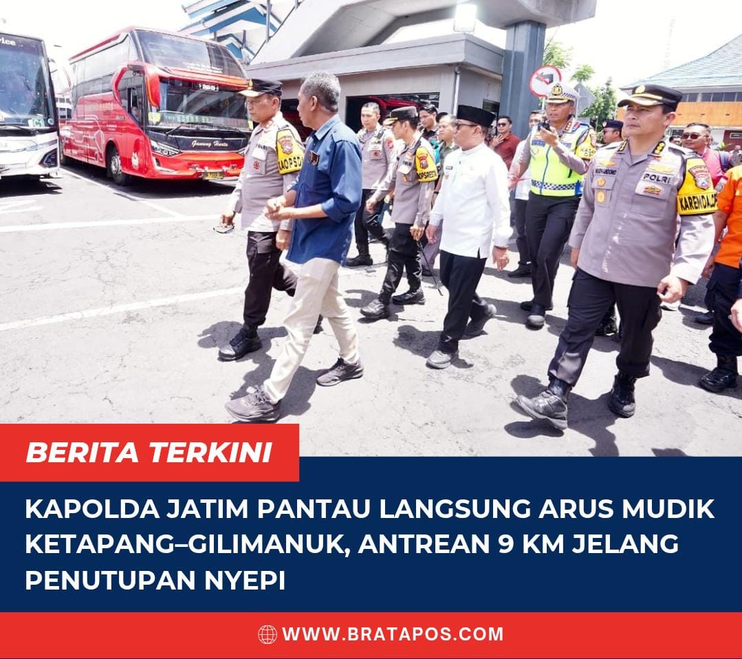Kapolda Jatim Pantau Langsung Arus Mudik Ketapang–Gilimanuk, Antrean 9 Km Jelang Penutupan Nyepi
