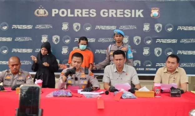Kapolres Gresik Ungkap Kasus Ayah Tiri Setubuhi Anak Sambung di Wringinanom