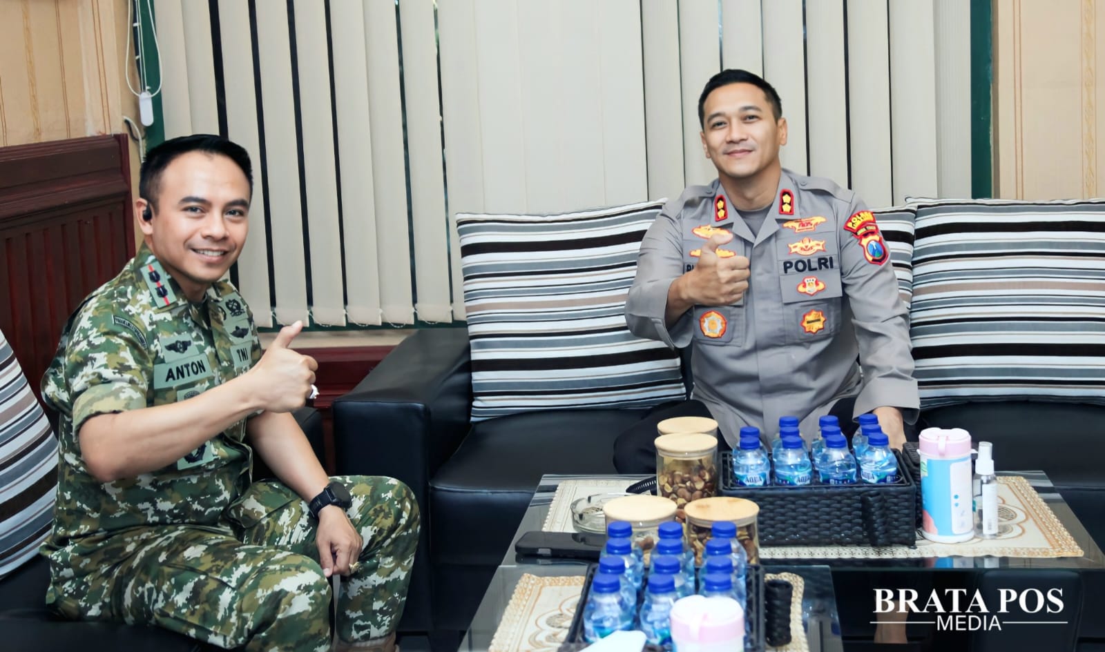 Kapolres Lumajang Silaturahmi ke Kodim 0821, Perkuat Sinergitas TNI-POLRI