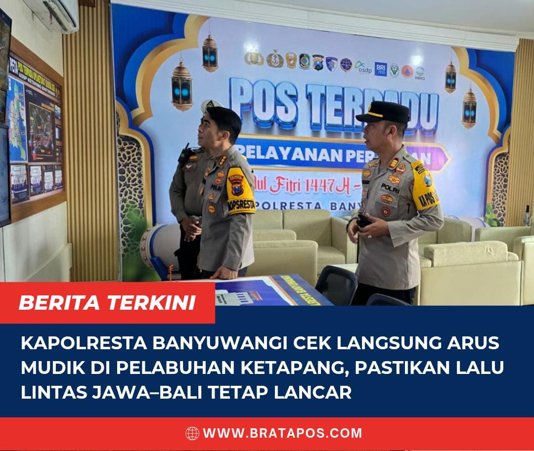 Kapolresta Banyuwangi Cek Langsung Arus Mudik di Pelabuhan Ketapang, Pastikan Lalu Lintas Jawa–Bali Tetap Lancar