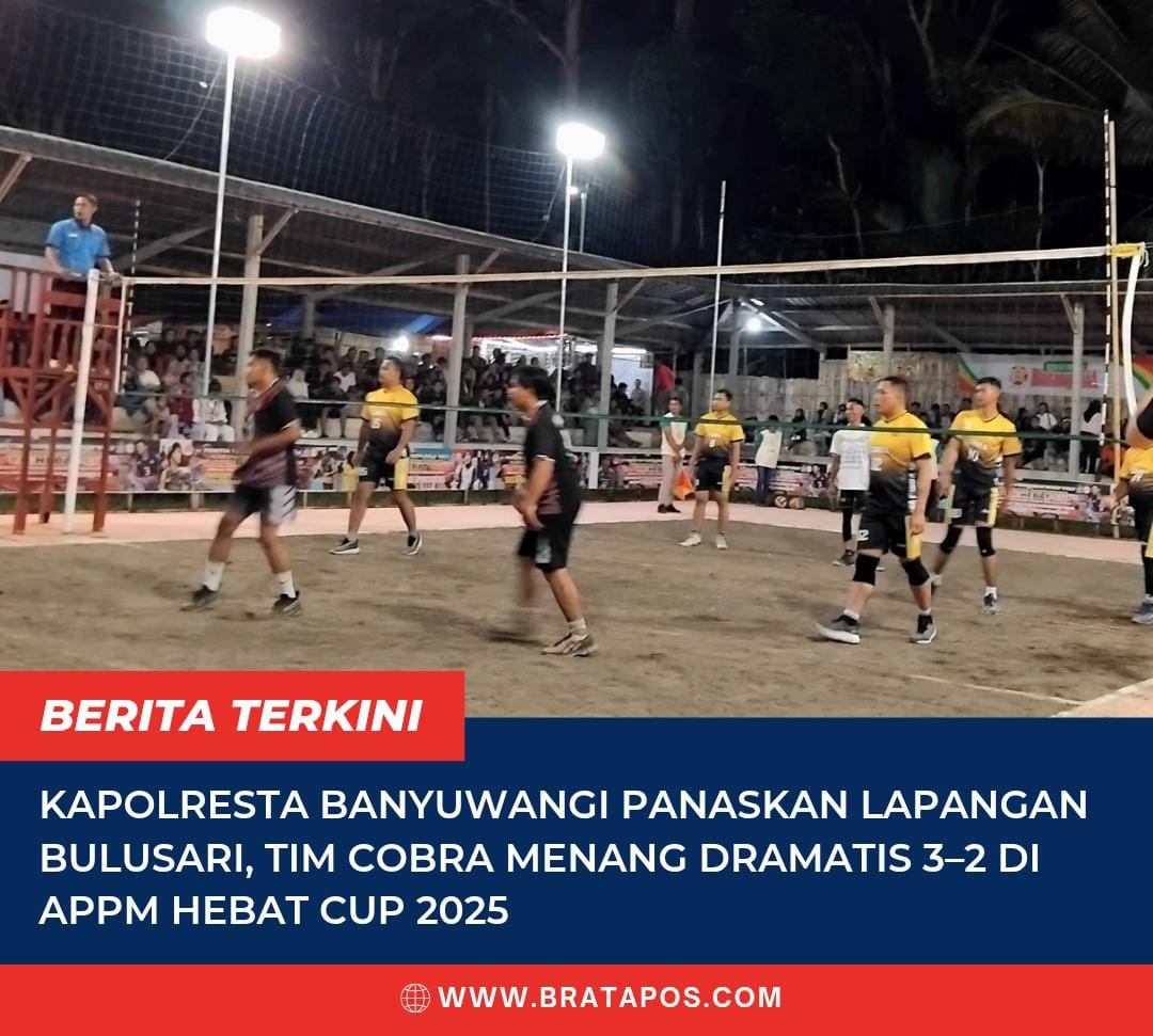 Kapolresta Banyuwangi Panaskan Lapangan Bulusari, Tim Cobra Menang Dramatis 3–2 di APPM Hebat Cup 2025