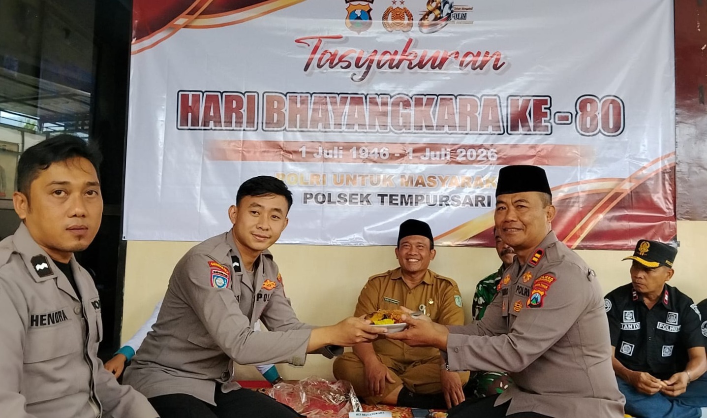 Kapolsek Tempursari Gelar Tasyakuran Hari Bhayangkara ke-80, Perkuat Sinergi dengan Masyarakat