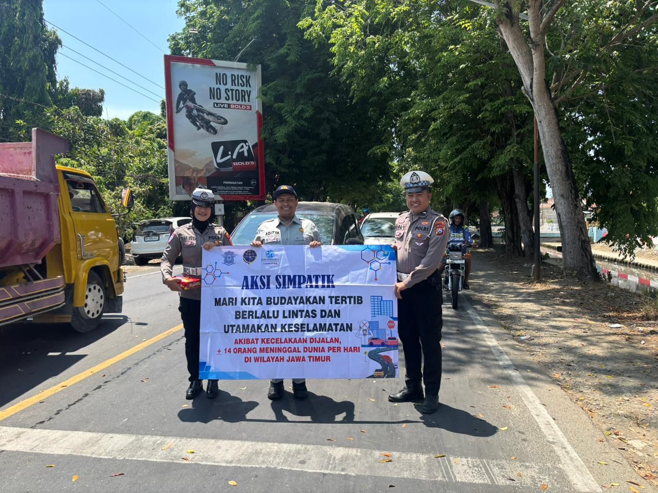 Kasatlantas Polres Sumenep Gelar Dikmas Program Polantas Menyapa