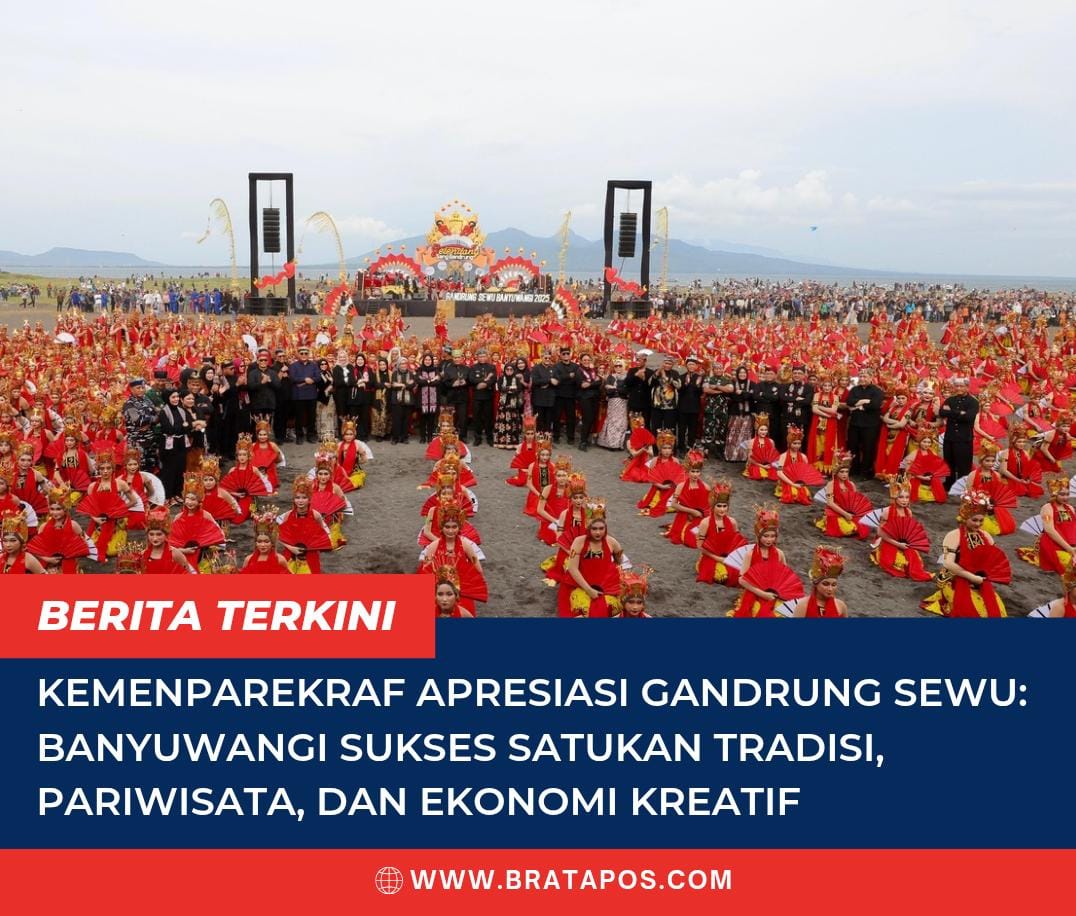 Kemenparekraf Apresiasi Gandrung Sewu: Banyuwangi Sukses Satukan Tradisi, Pariwisata, dan Ekonomi Kreatif
