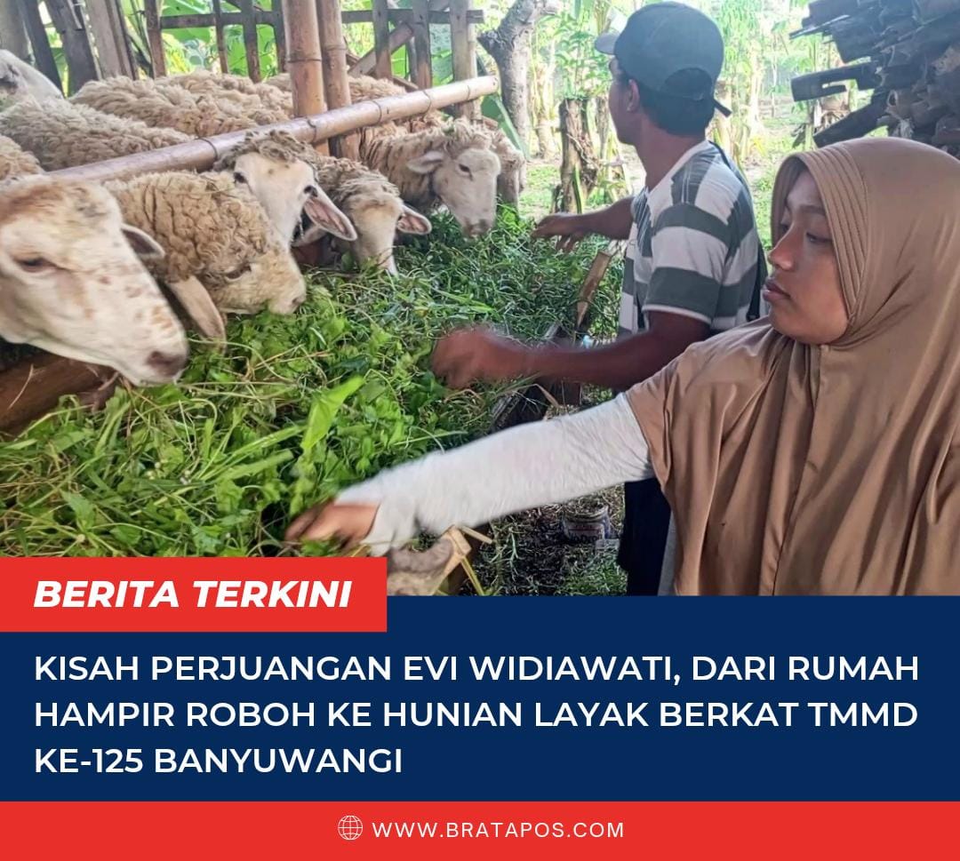 Kisah Perjuangan Evi Widiawati, Dari Rumah Hampir Roboh ke Hunian Layak Berkat TMMD ke-125 Banyuwangi