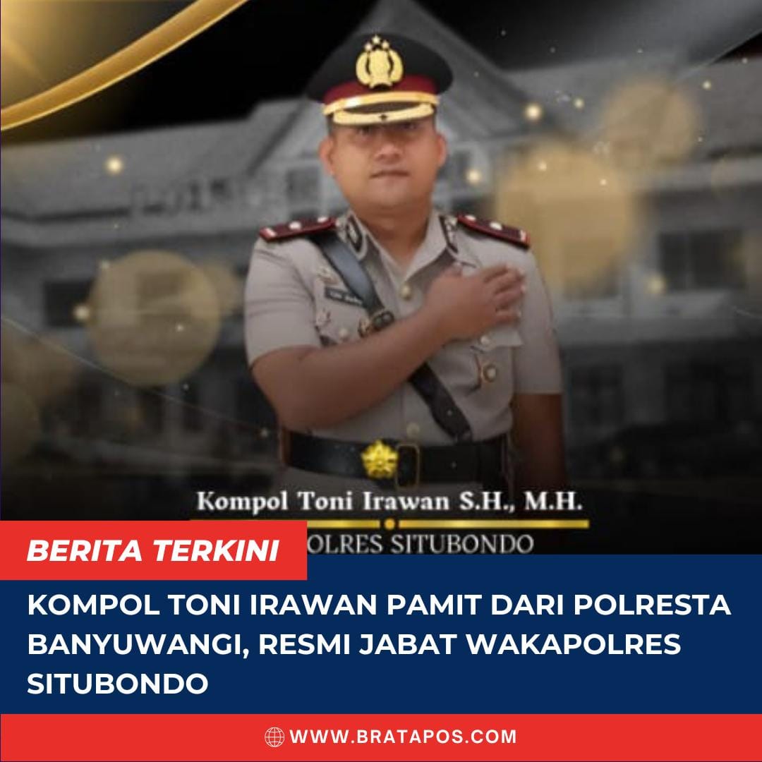 Kompol Toni Irawan Pamit dari Polresta Banyuwangi, Resmi Jabat Wakapolres Situbondo