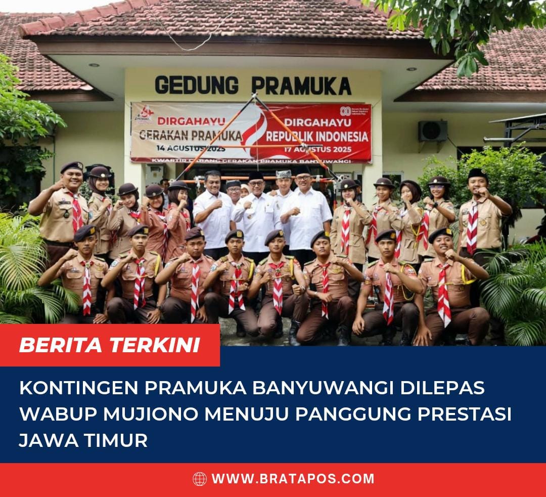Kontingen Pramuka Banyuwangi Dilepas Wabup Mujiono Menuju Panggung Prestasi Jawa Timur