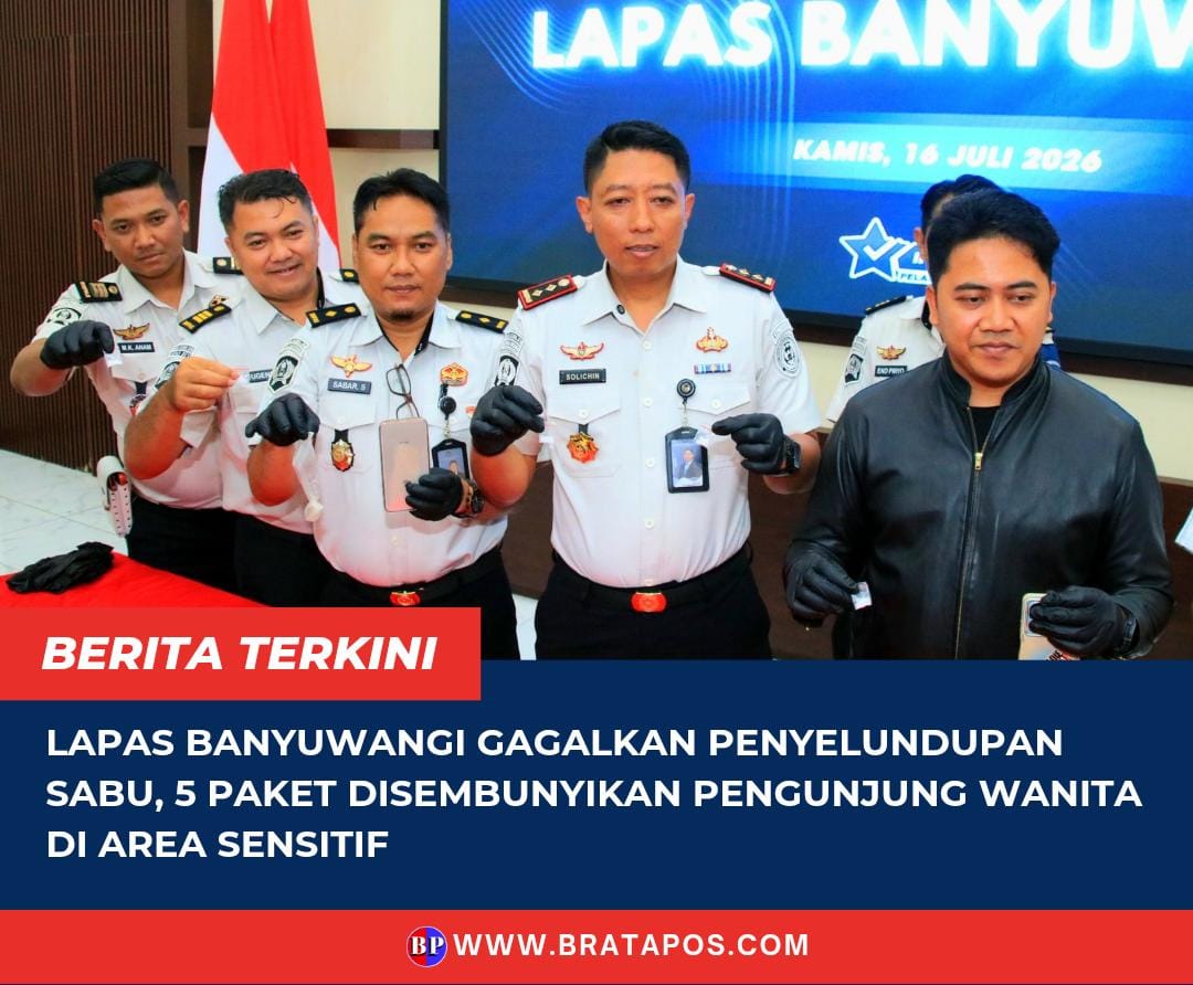 Lapas Banyuwangi Gagalkan Penyelundupan Sabu, 5 Paket Disembunyikan Pengunjung Wanita di Area Sensitif