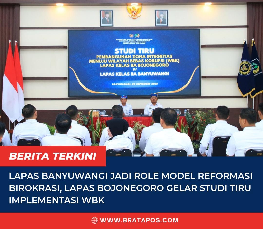 Lapas Banyuwangi Jadi Role Model Reformasi Birokrasi, Lapas Bojonegoro Gelar Studi Tiru Implementasi WBK