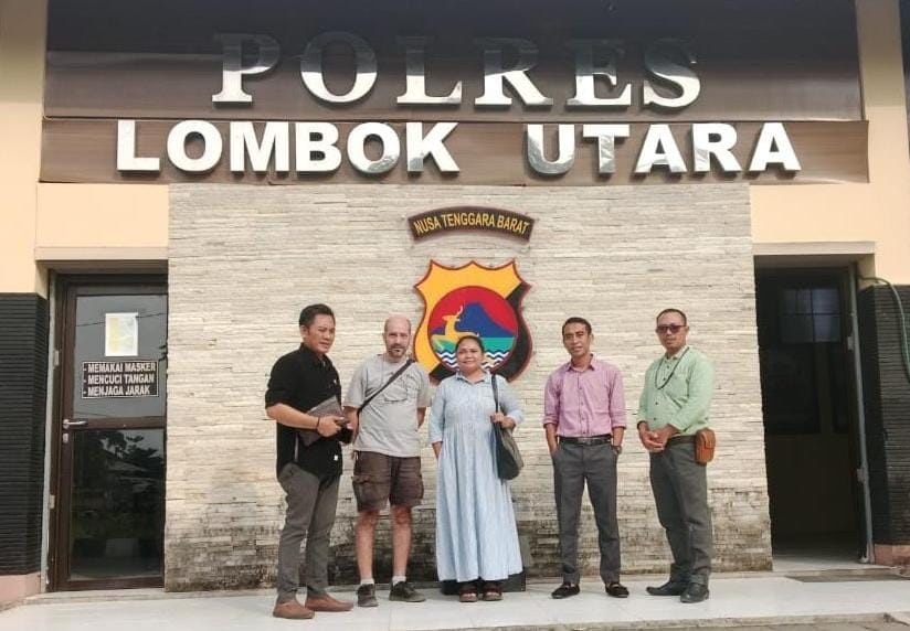 LBH PERSADIN NTB MELAKUKAN PENDAMPINGAN HUKUM WNA DI POLRES LOMBOK UTARA ATAS DUGAAN PENGANCAMAN dan SAJAM DI GILI AIR