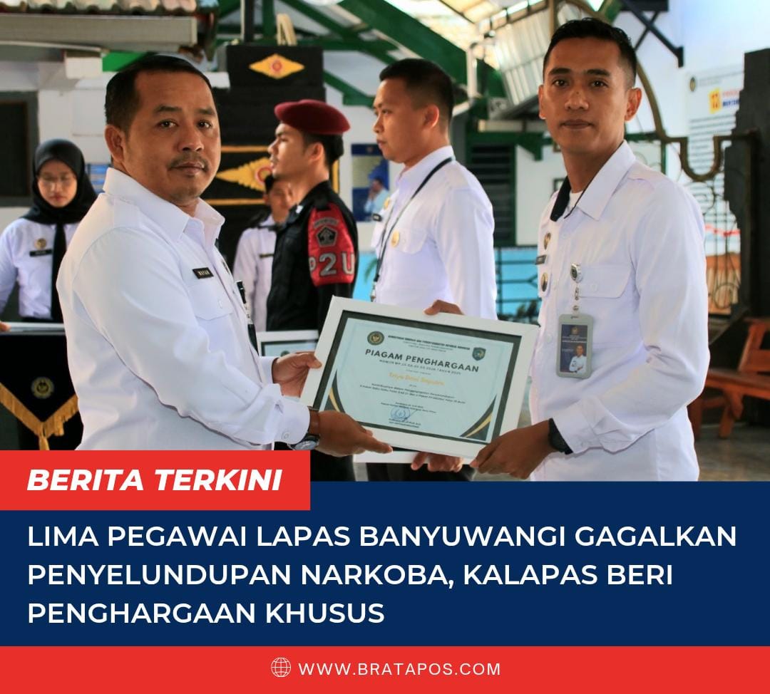 Lima Pegawai Lapas Banyuwangi Gagalkan Penyelundupan Narkoba, Kalapas Beri Penghargaan Khusus
