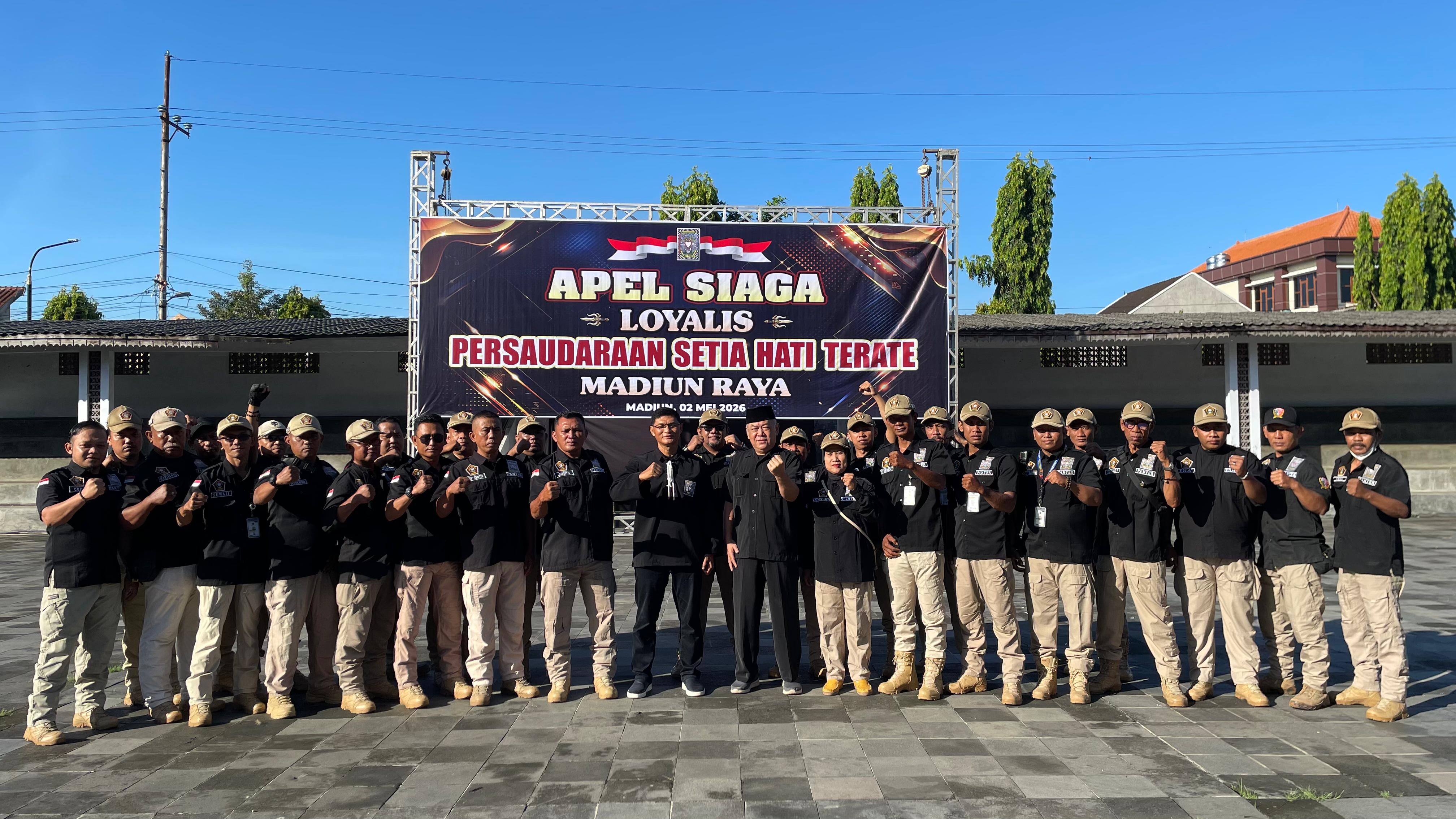 Loyalis PSHT Madiun Raya Tegaskan Dukungan kepada Pengurus Pusat Madiun Melalui Pernyataan Sikap di Apel Siaga