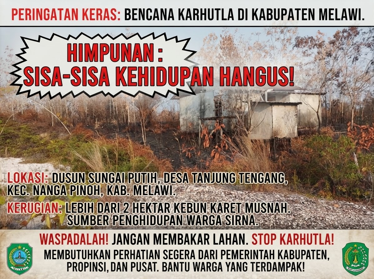 LP-KPK Komcab Melawi Keluarkan Peringatan Keras dan Himbauan Waspada Bencana: "Jangan Bakar Lahan, Jangan Matikan Penghidupan Rakyat!"
