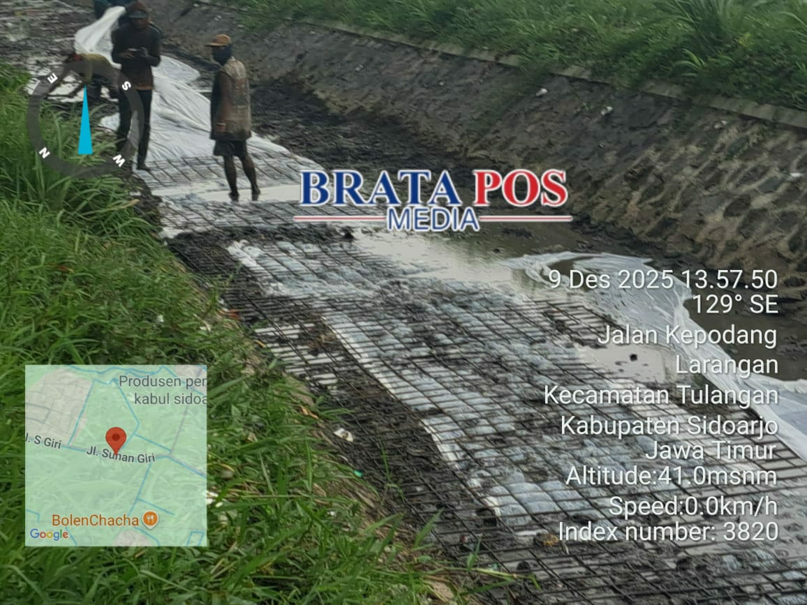 LSM WAR Laporkan Dugaan Penyimpangan Proyek Irigasi Delta Brantas Rp11,8 Miliar ke Polresta Sidoarjo