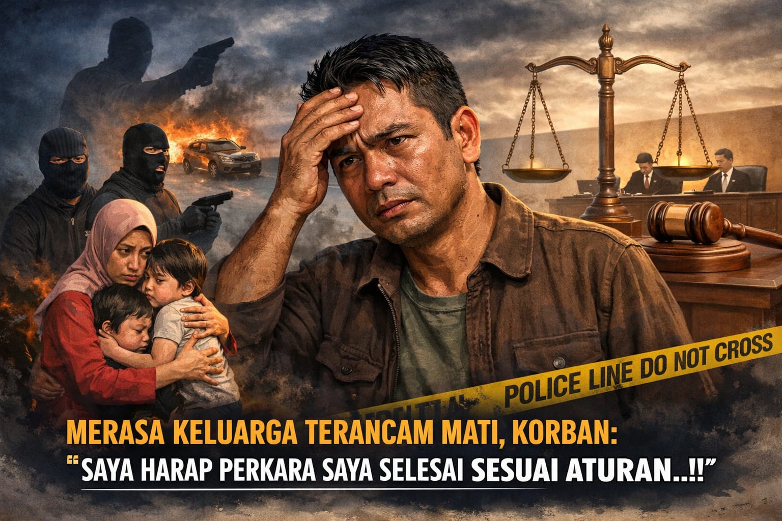 Merasa Keluarga Terancam Mati, Korban: Saya Harap Perkara Saya Selesai Sesuai Aturan..!!