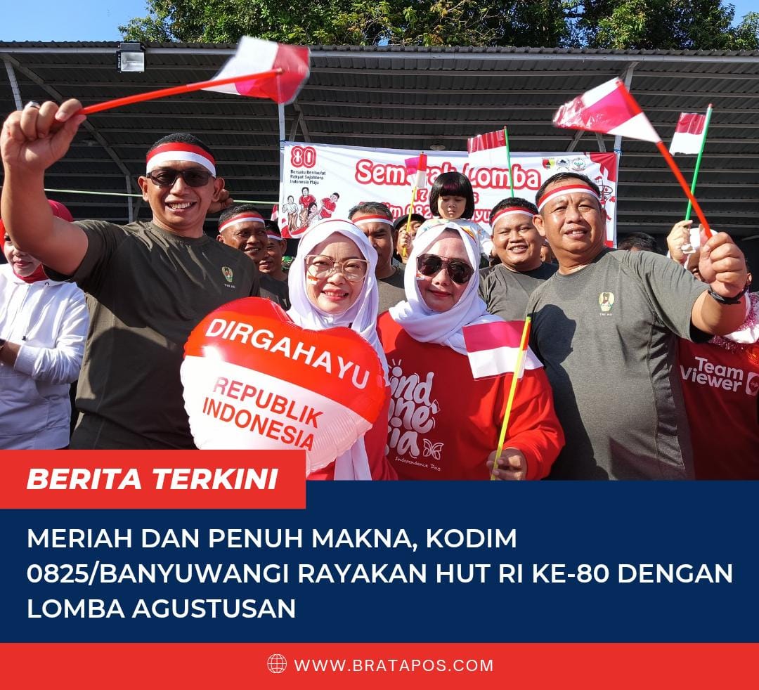 Meriah dan Penuh Makna, Kodim 0825/Banyuwangi Rayakan HUT RI ke-80 dengan Lomba Agustusan