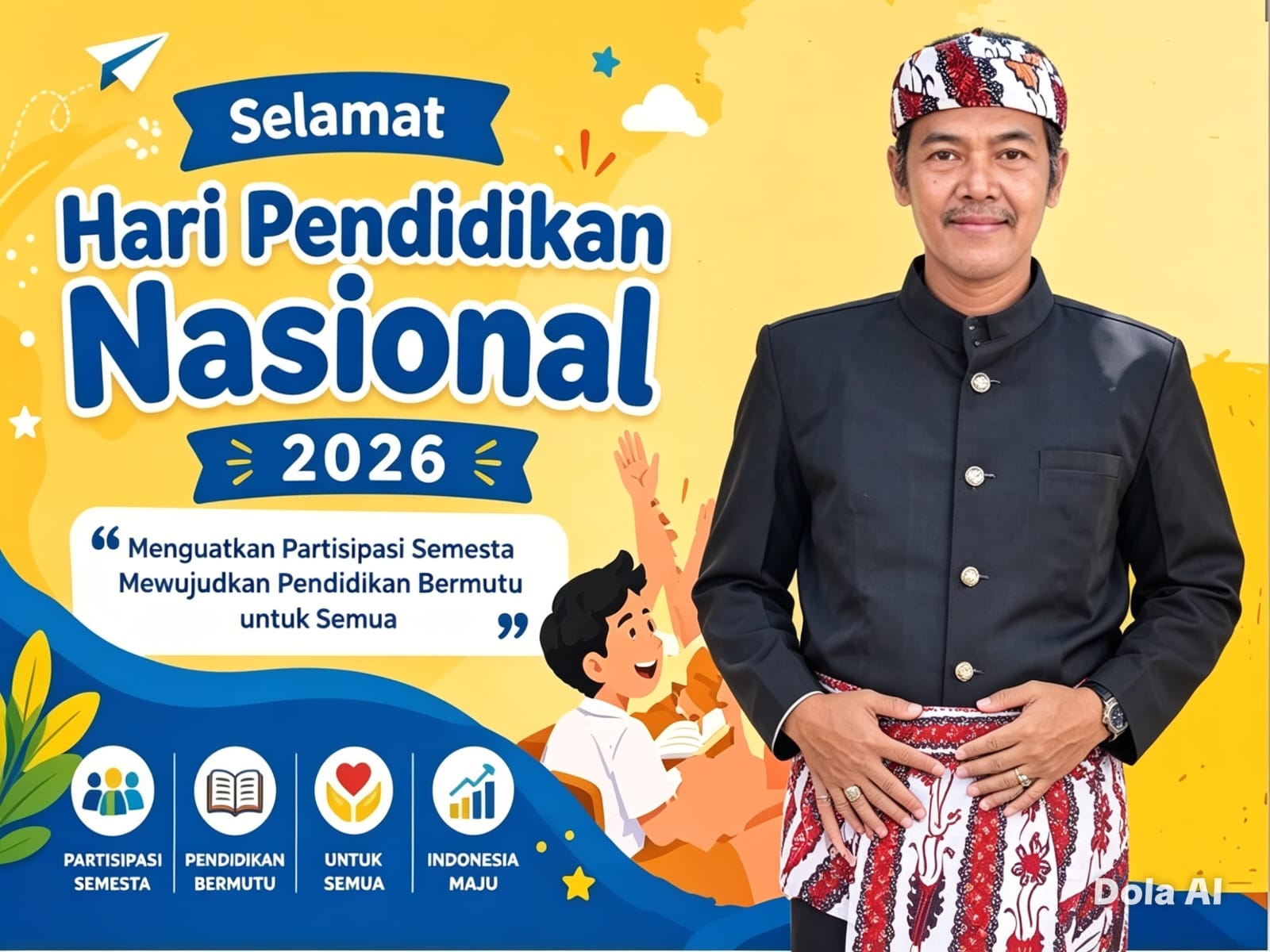 Momen Hardiknas," Kepala SMKS Potensial Badrul Huda Sampang Wujudkan Pendidikan Bermutu Untuk Semua