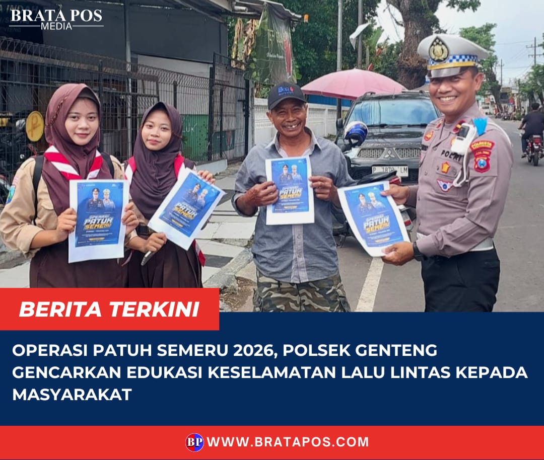 Operasi Patuh Semeru 2026, Polsek Genteng Gencarkan Edukasi Keselamatan Lalu Lintas kepada Masyarakat