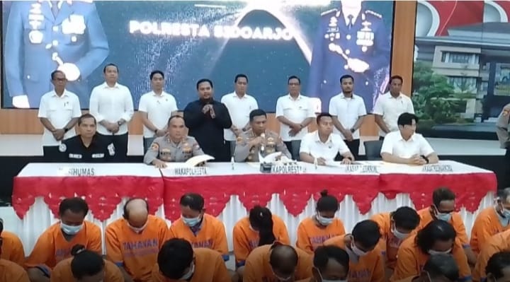 Ops Pekat Semeru Polresta Sidoarjo Ringkus 197 Tersangka