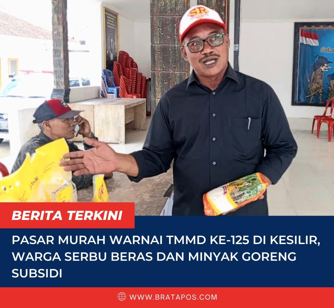 Pasar Murah Warnai TMMD Ke-125 di Kesilir, Warga Serbu Beras dan Minyak Goreng Subsidi