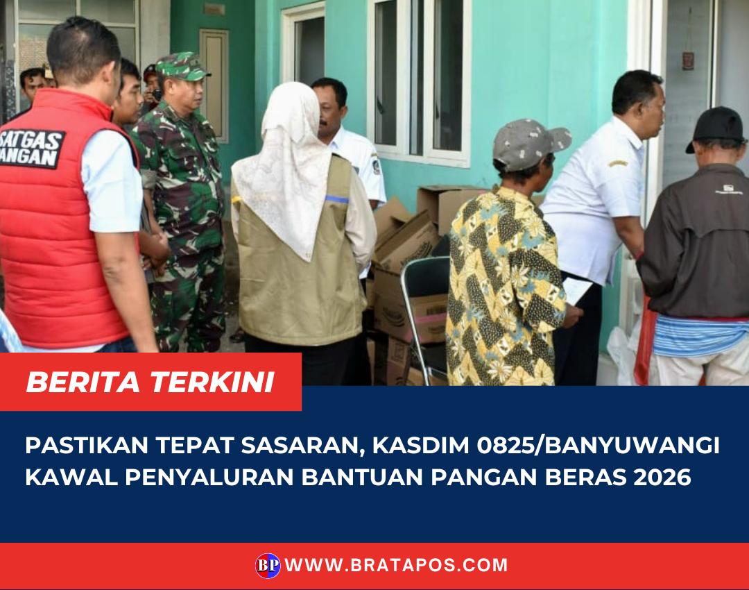 Pastikan Tepat Sasaran, Kasdim 0825/Banyuwangi Kawal Penyaluran Bantuan Pangan Beras 2026