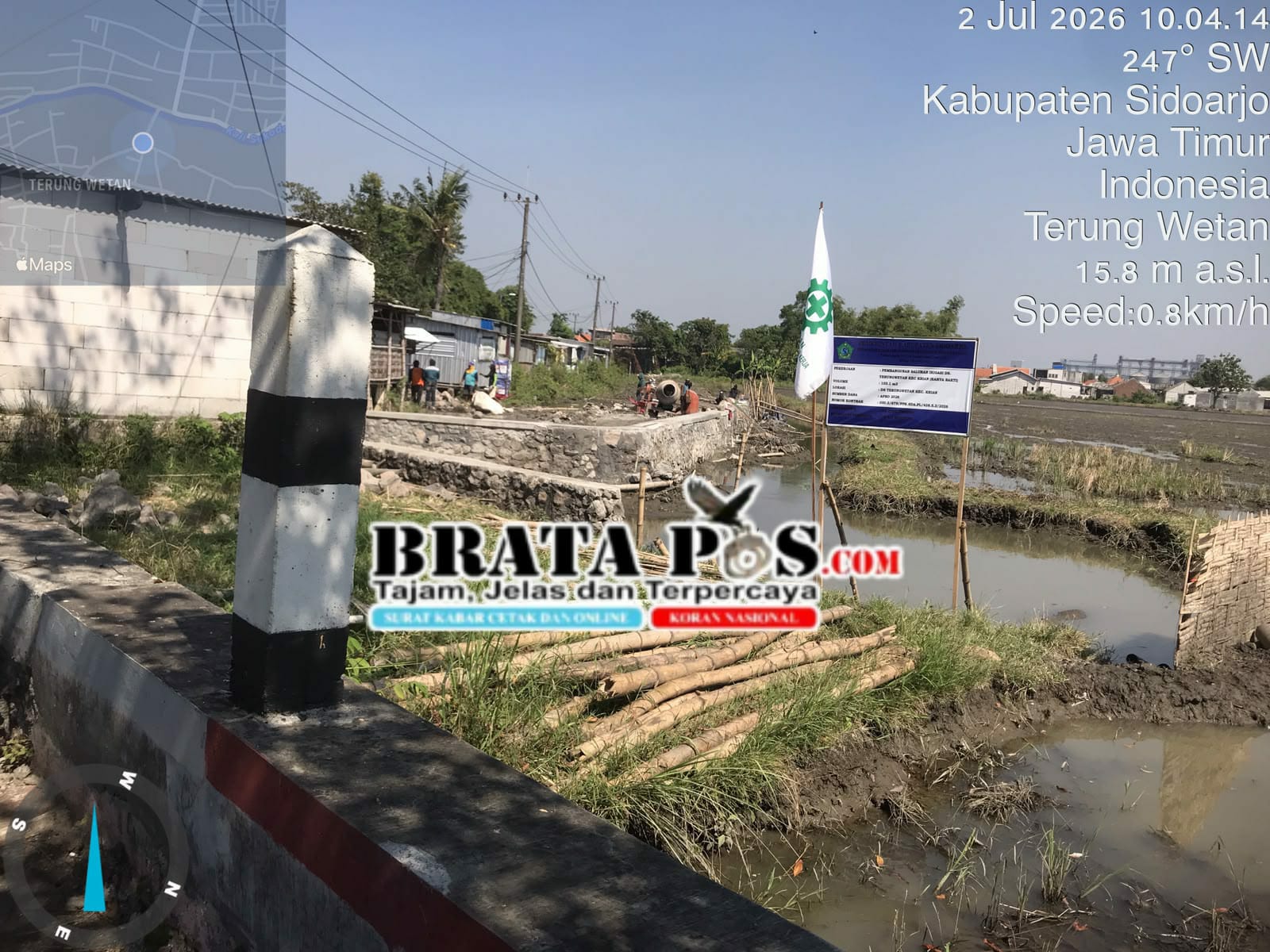 Pembangunan Irigasi Desa Terungwetan Disorot, Nilai Kontrak Tak Dicantumkan di Papan Proyek, Dugaan Pelanggaran Transparansi Mengemuka