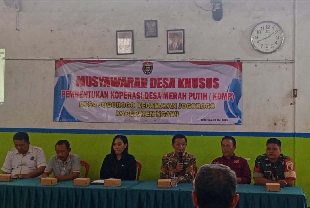 Pembentukan Koprasi Merah Putih Desa Jogorogo Telah Selesai Dilaksanakan Dan Berjalan Dengan Lancar
