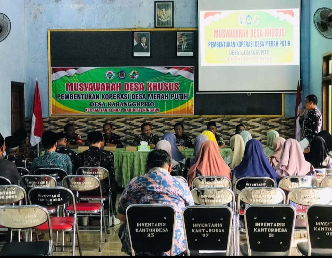 Pemdes Karanggupita Telah Melaksanakan Pembentukan Koprasi Merah Putih Dengan Lancar