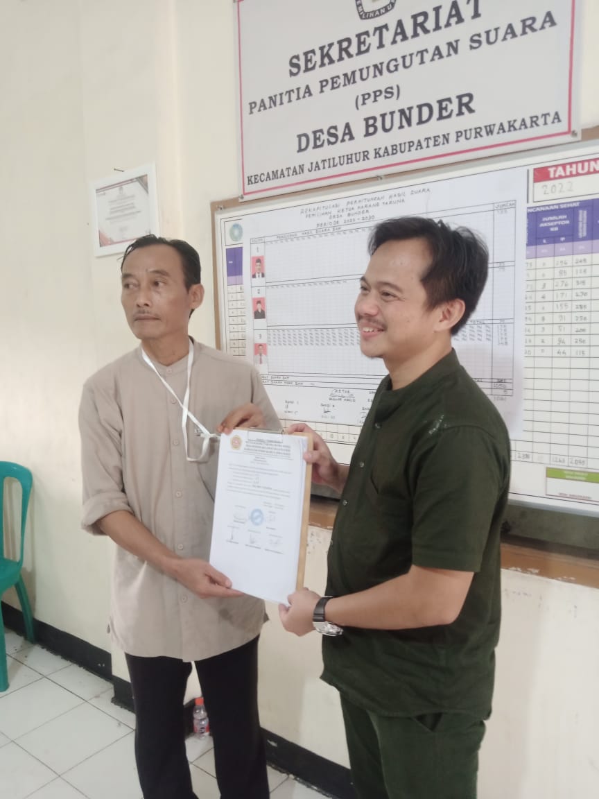 Pemilihan Ketua Karangtaruna Desa Bunder Kecamatan Jatiluhur Kabupaten Purwakarta - Nomor Urut 3  Imam Mastur, F - Terpilih Kembali