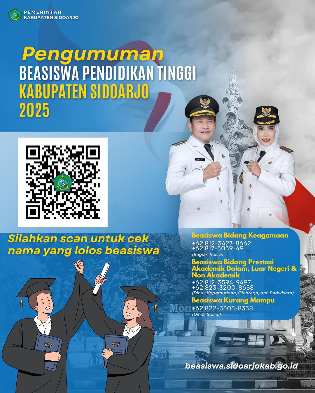 Pemkab Sidoarjo Umumkan 2.007 Penerima Beasiswa Pendidikan Tinggi 2025